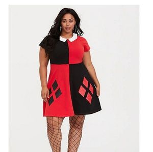 Torrid Harley Quinn Skater Dress NWT